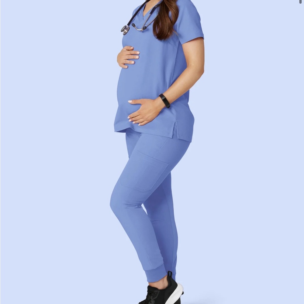 Mandala Maternity Coastline Blue Size L scrub set